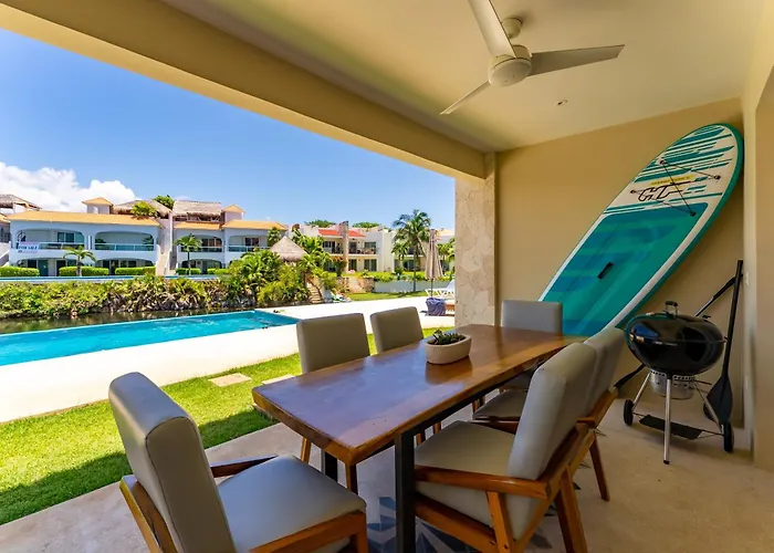 Lagoonfront With Pool And Access * Puerto Aventuras